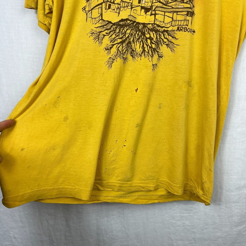 Arbor Thrashed Organic Cotton Bamboo Graphic Tshirt Mens L Skater Grunge Patina - Picture 3 of 9